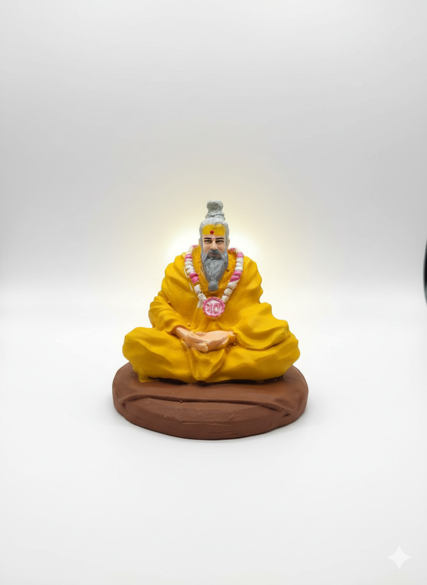 Premanand Maharaj Ji Meditating Idol — Spiritual Guru Figurine for Puja & Home Decor
