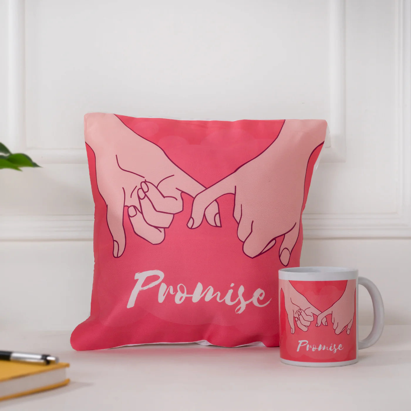 Set of 2 Printed Cushion And Mug Special Unique Birthday, Wedding, Anniversary Gifts