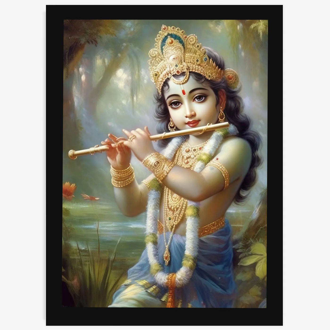 Vastu Shubharambh- Murli Krishna Wall Frame for Love, Harmony , Prosperity and Vastu Remedy