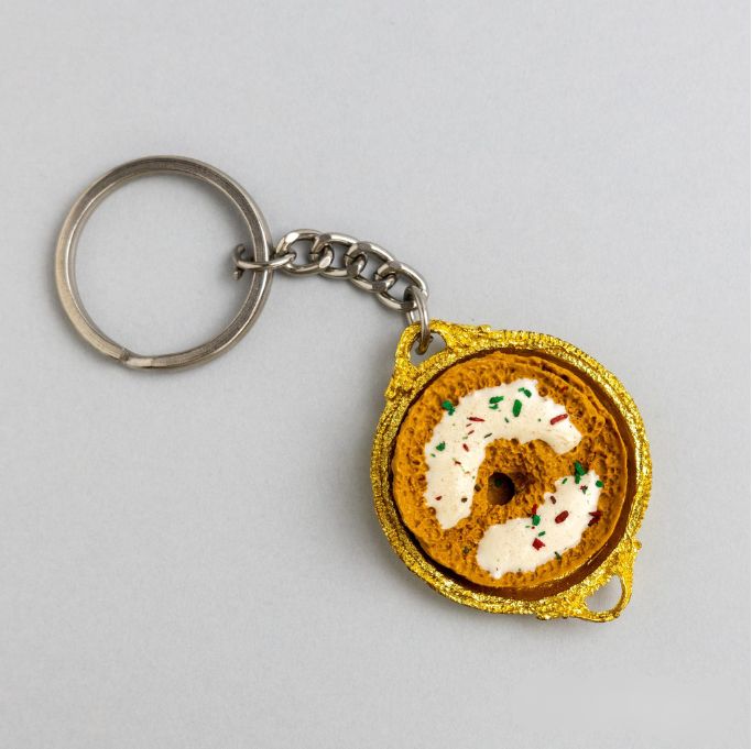 Ghevar miniature Keychain