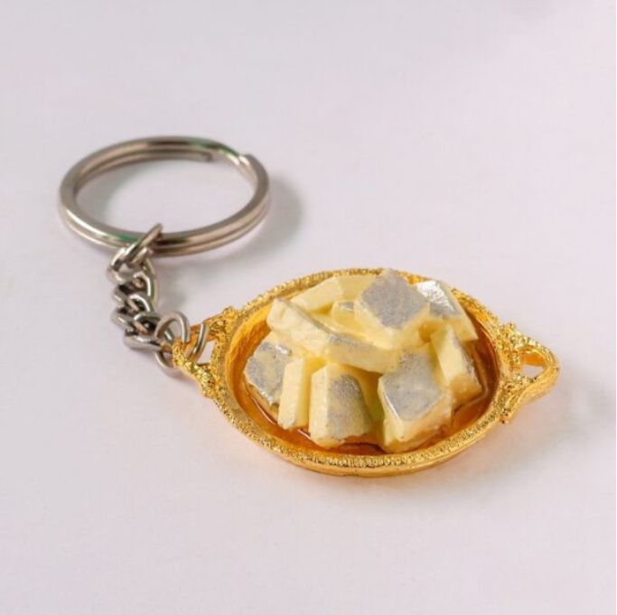 Kaju Katli Keychain