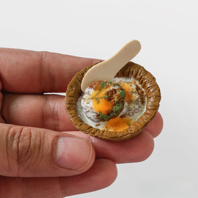 Aloo Tikki Miniature Fridge Magnet