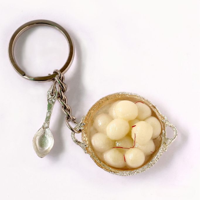 Rasgulla Miniature Keychain