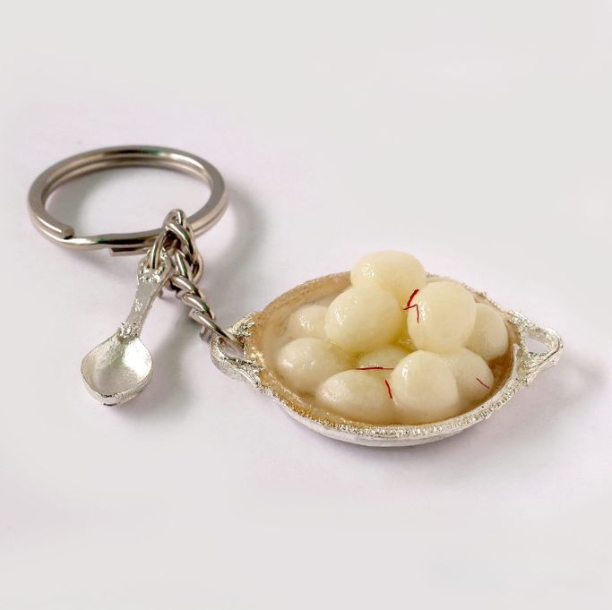 Rasgulla Miniature Keychain