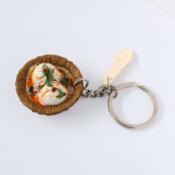 Dahi Vada Miniature Keychain