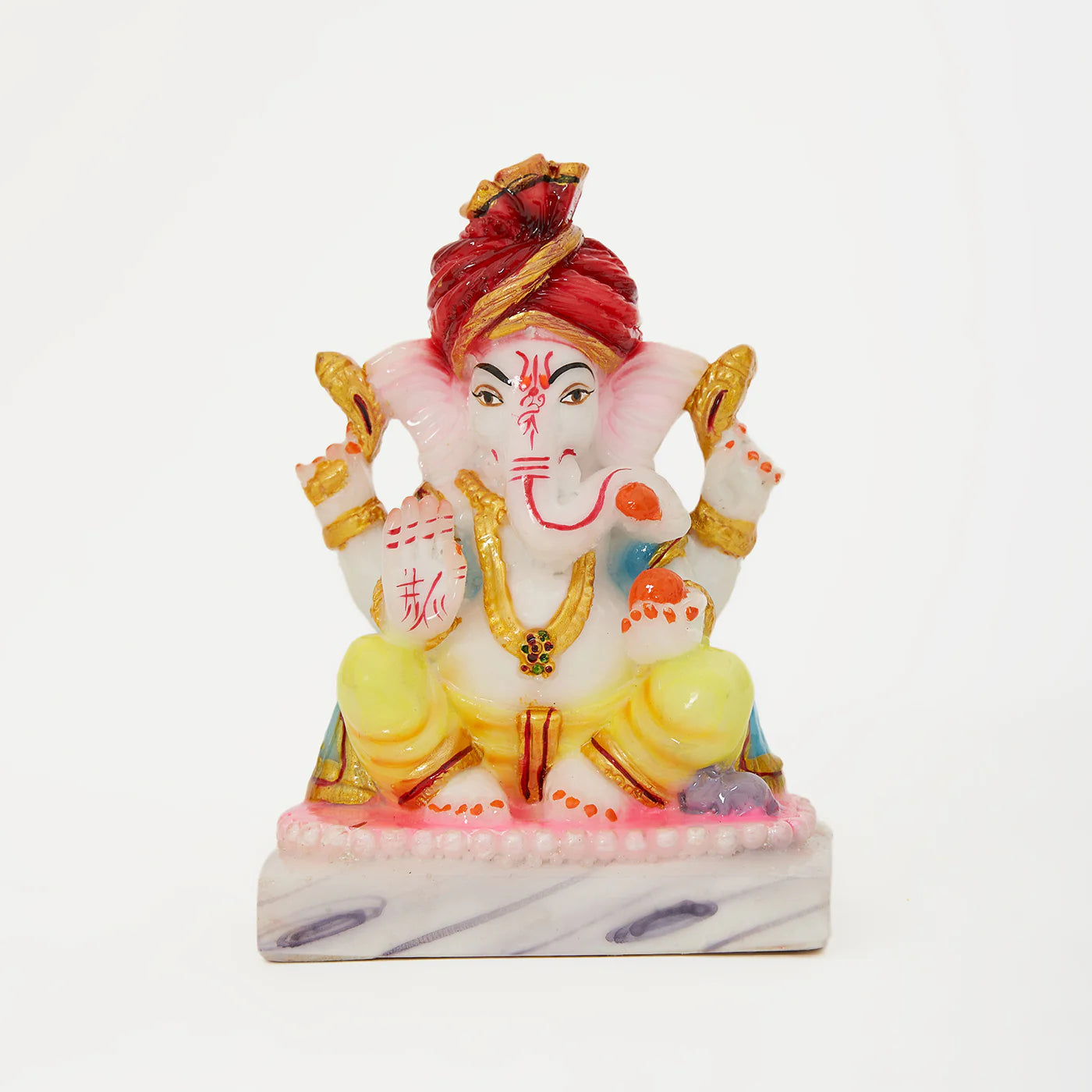 Pagadi Lord Ganesha | Ganpati | Vinayak Idol In Marble Dust