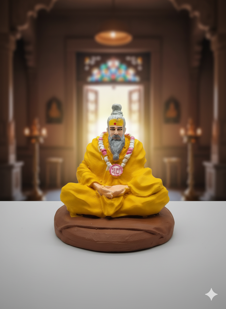 Premanand Maharaj Ji Meditating Idol — Spiritual Guru Figurine for Puja & Home Decor