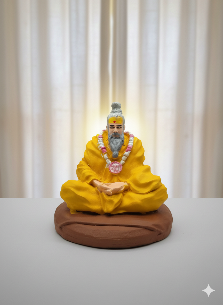 Premanand Maharaj Ji Meditating Idol — Spiritual Guru Figurine for Puja & Home Decor