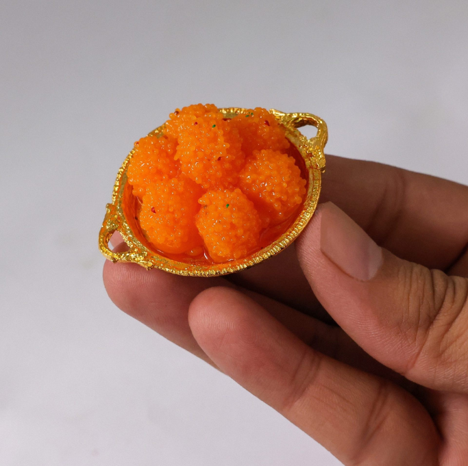 Boondi Laddu Miniature Fridge Magnet