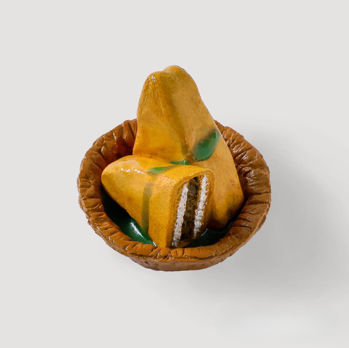 Bread Pakora Miniature Fridge Magnet