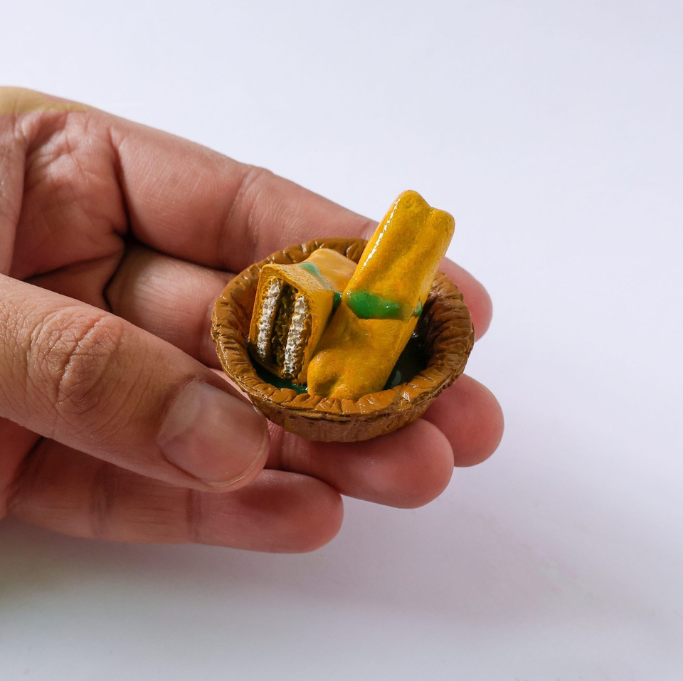 Bread Pakora Miniature Fridge Magnet