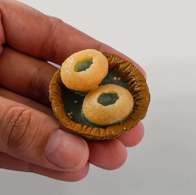 Pani Puri Miniature Fridge Magnet