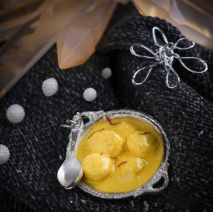 Rasmalai Miniature Fridge Magnet