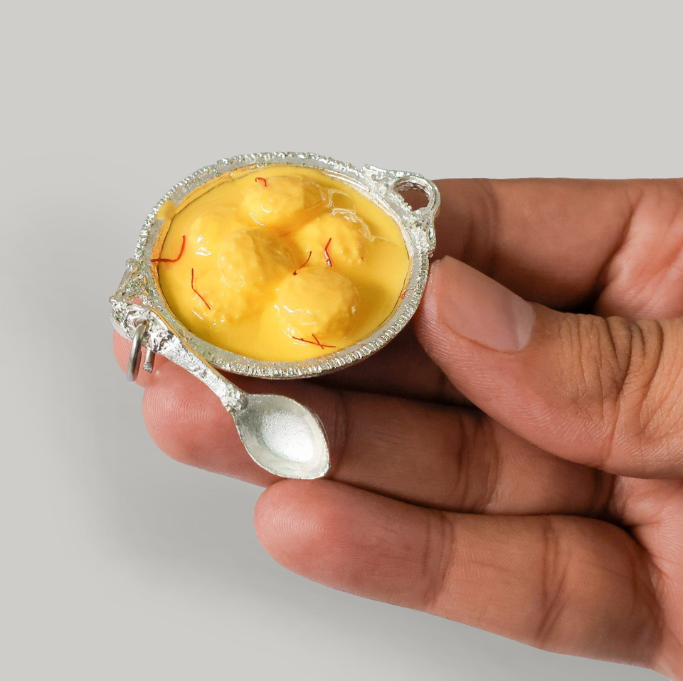 Rasmalai Miniature Fridge Magnet