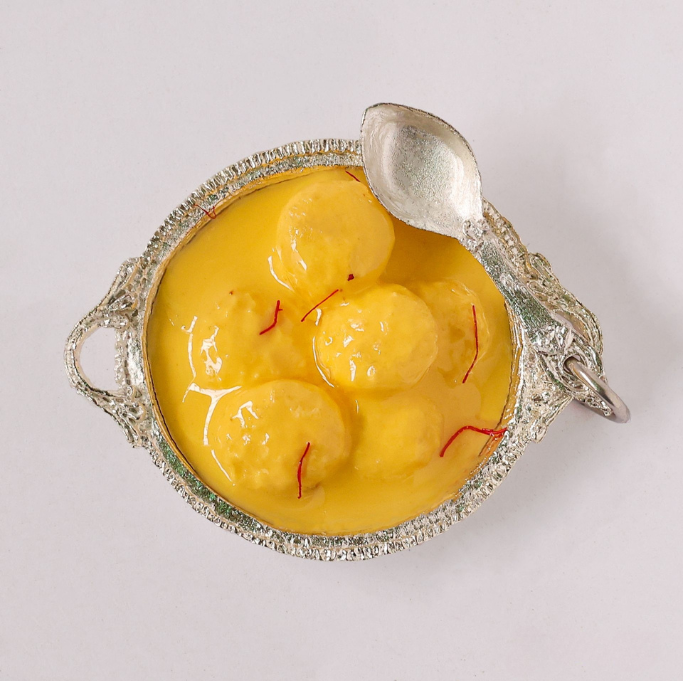 Rasmalai Miniature Fridge Magnet