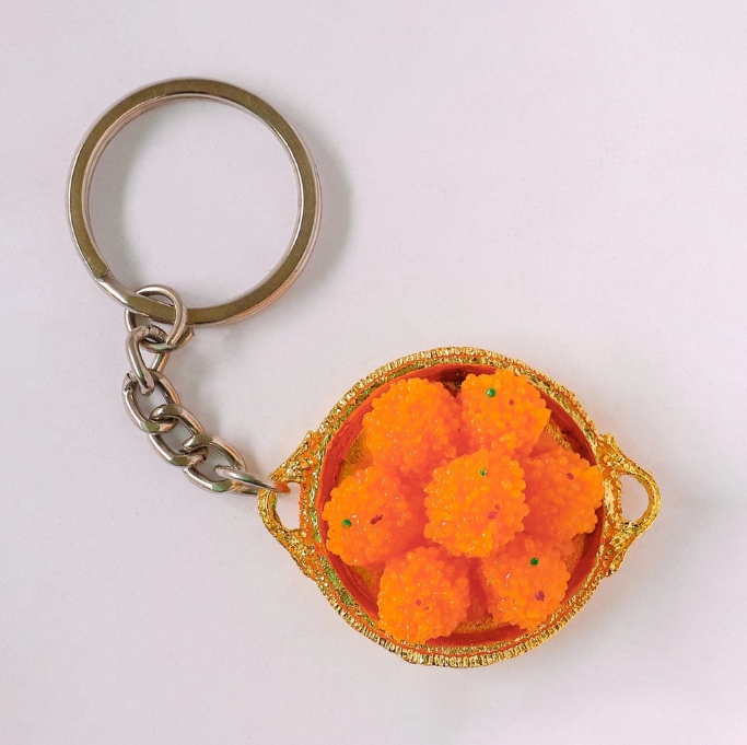 Boondi Laddu Miniature Keychain