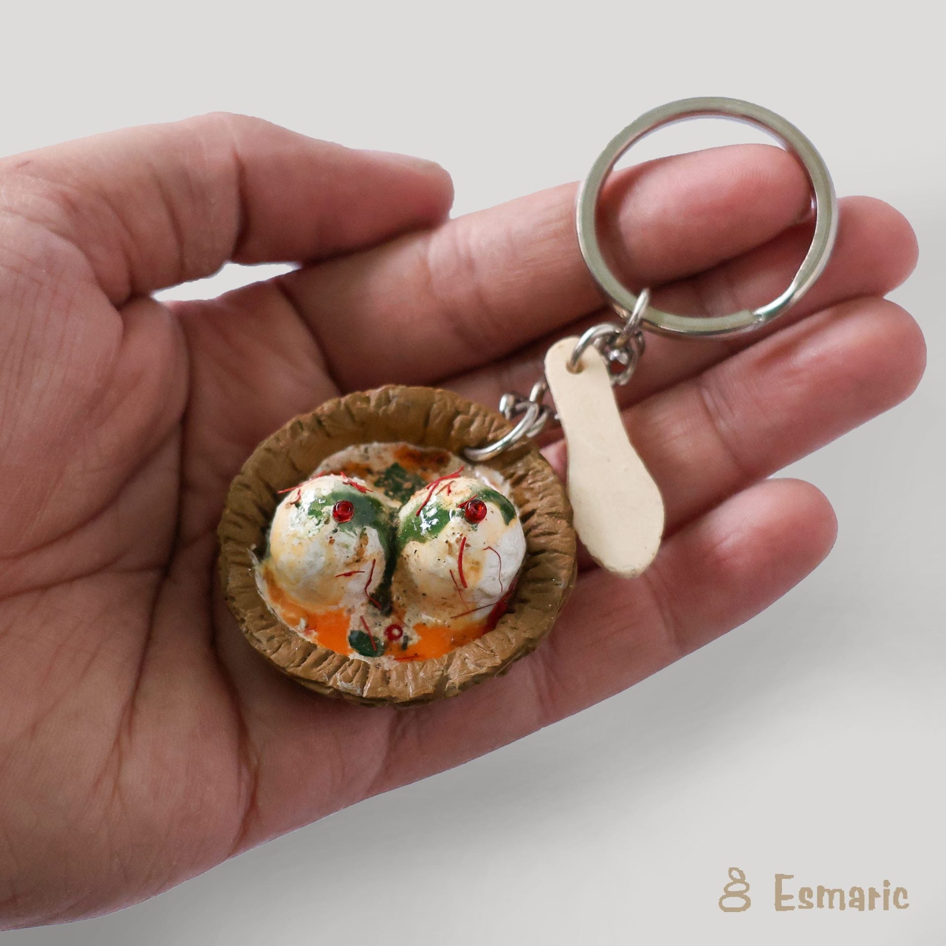 Dahi Vada Miniature Keychain