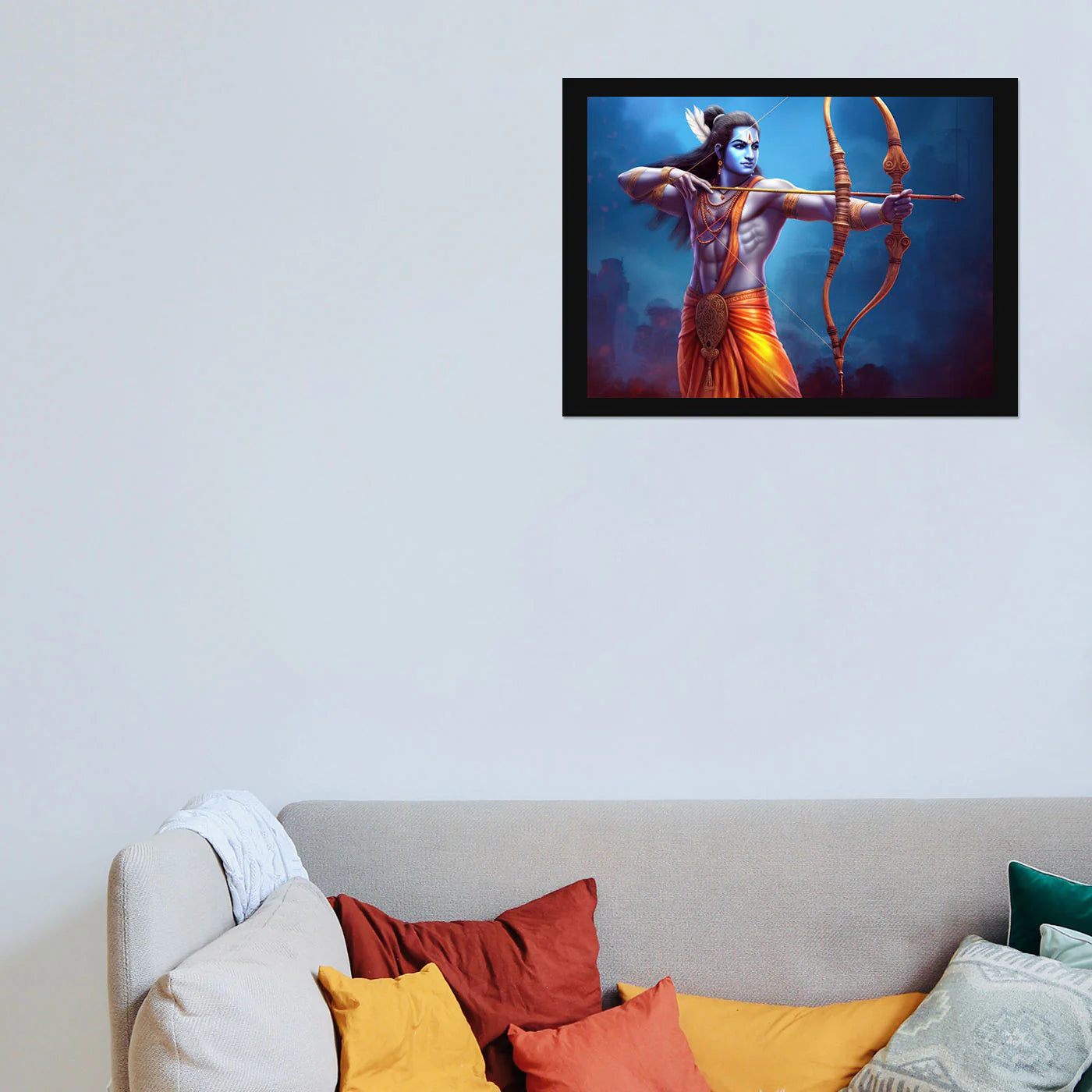 Vastu Shubharambh- Lord Ram Poster Wall Frame for Wall Decoration Pooja Home and Vastu remedy