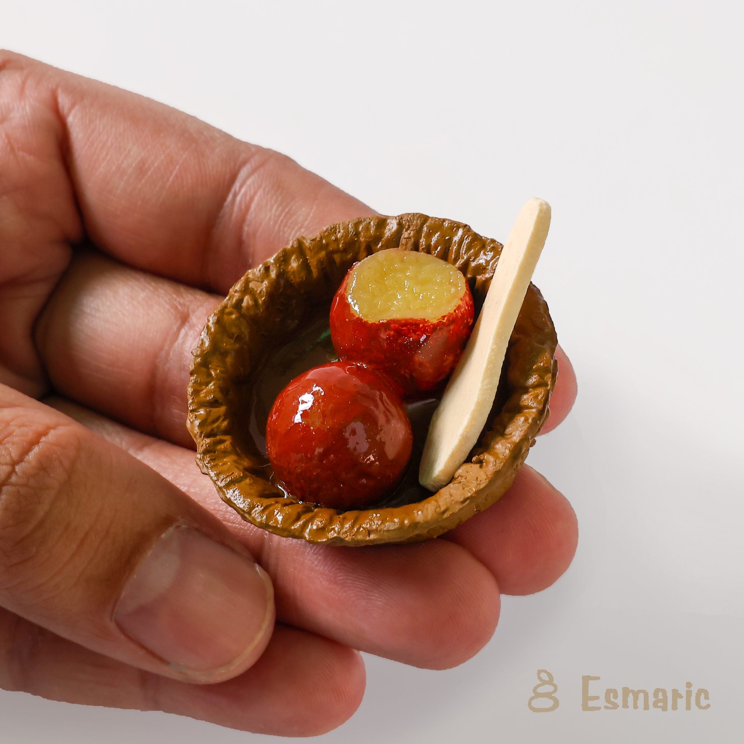 Gulab Jamun Miniature Fridge Magnet