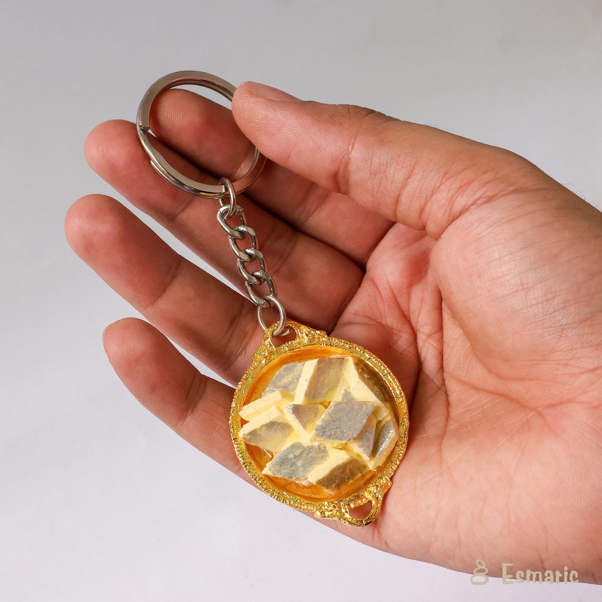 Kaju Katli Keychain