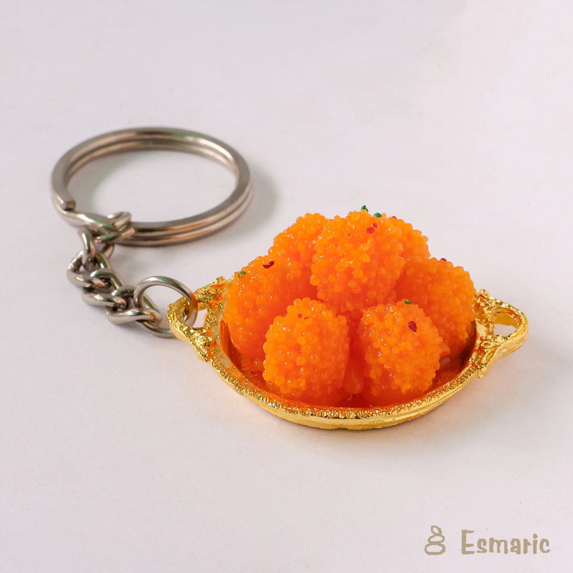 Boondi Laddu Miniature Keychain