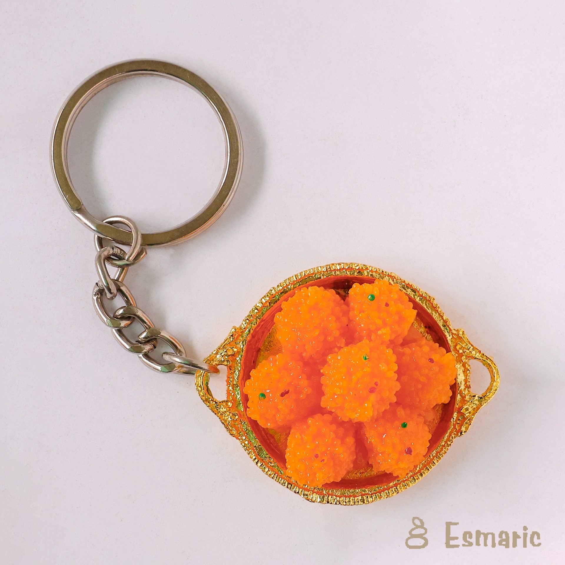 Boondi Laddu Miniature Keychain