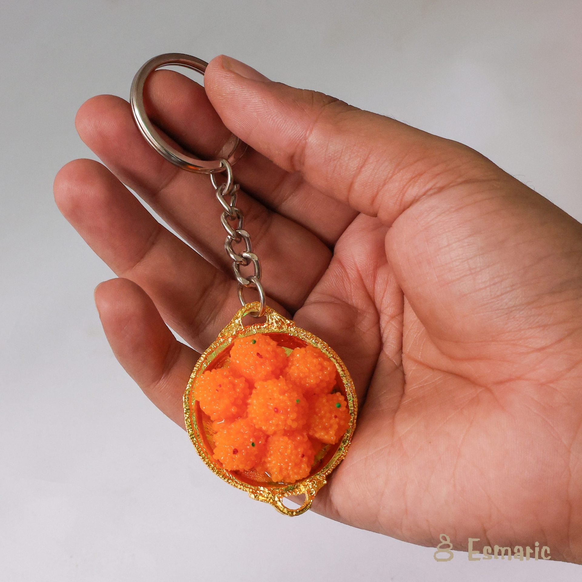 Boondi Laddu Miniature Keychain