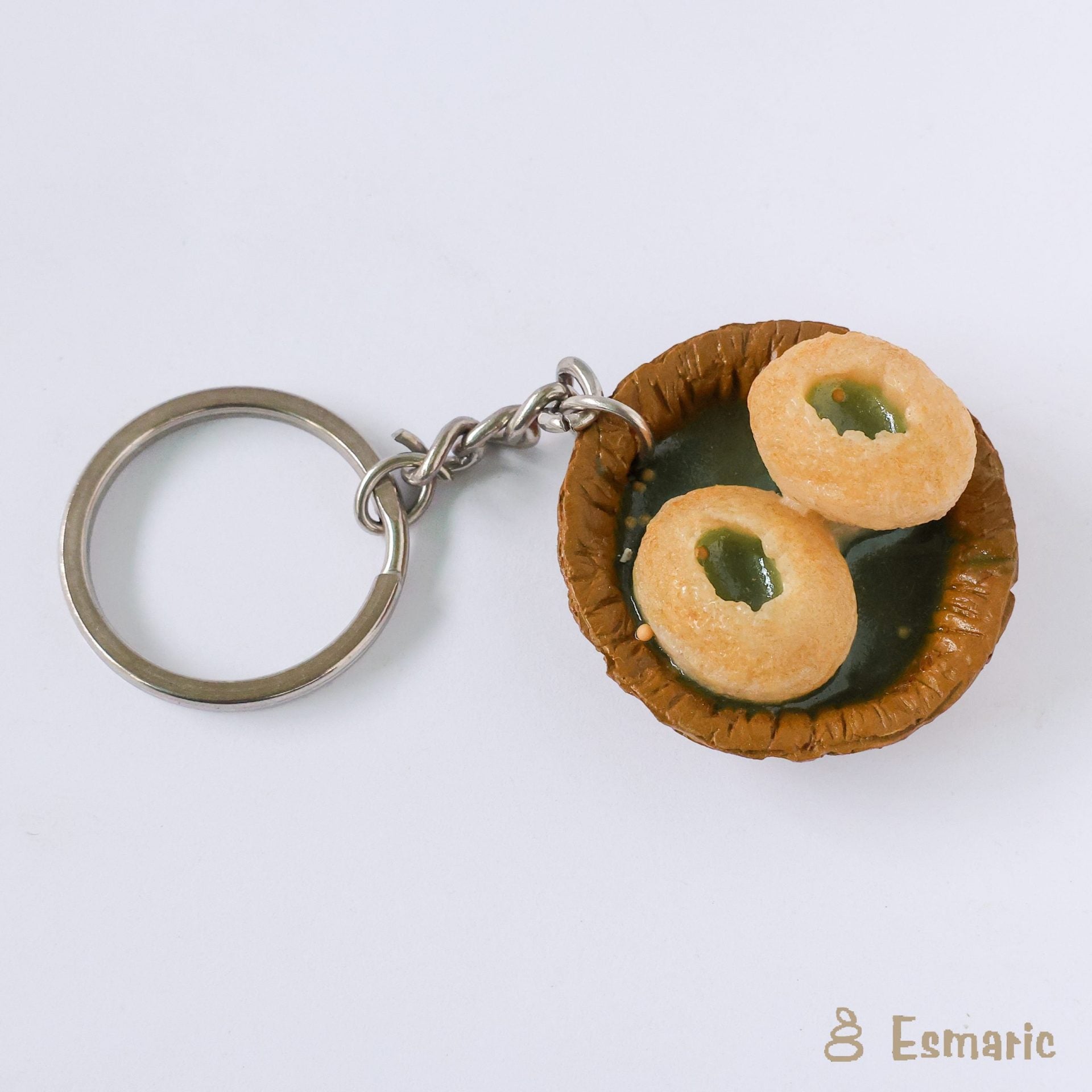 Pani Puri Miniature Keychain