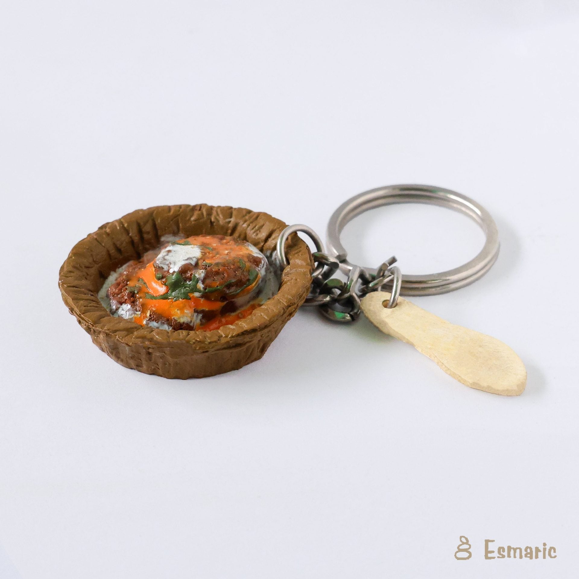 Aloo Tikki Miniature Keychain