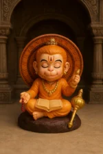 Meditating Hanuman Ji Murti for Puja Room & Home Decor