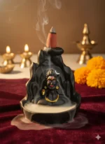 Lord Shiva Backflow Incense Burner – Ceramic Smoke Fountain for Home Decor