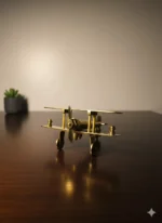 Vintage Brass Airplane Showpiece – Classic Aviation Home & Office Decor - Image 5