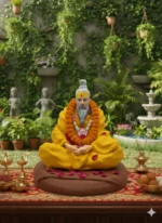 Premanand Maharaj Ji Meditating Idol — Spiritual Guru Figurine for Puja & Home Decor