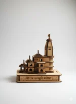 Shri Ram Mandir Ayodhya Wooden Temple Model – Premium Home Decor Showpiece